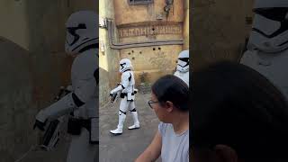 Stormtroopers enforcing rules starwarscharacter starwarsland starwars batuu [upl. by Angelica]