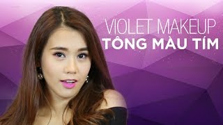 MAZ 12  Makeup VIOLET  TÔNG MÀU TÍM  Ngọc Thảo  Lady9  Hướng Dẫn Trang Điểm [upl. by Platto]