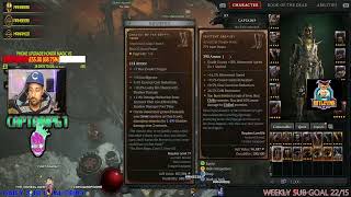 DIABLO 4 FROSTBURN ANCESTRAL UNIQUE NECROMANCER WEAPON OVERVIEW SPONSORED BY RATLEY INK LLC [upl. by Alleciram]