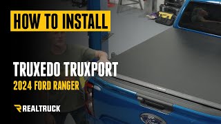 How to Install Truxedo TruXport Soft Roll Up Tonneau Cover on a 2024 Ford Ranger [upl. by Alios]