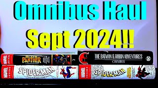 Omnibus Comics Haul September 2024 SpiderMan Batman Black Panther [upl. by Perni24]