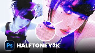 Halftone Y2K Effect in PHOTOSHOP  StepbyStep Guide [upl. by Elrod]