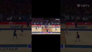 What A Set By Earvin Ngapeth volleyball sports volley editviralshorts highlights [upl. by Bryna]