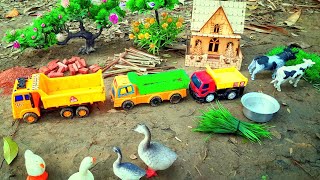 Dumper Truck Excavator kids lover jcb machine swaraj tractor Crane Truck  Nov 10 20241034 PM [upl. by Amla]