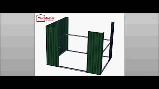 YardMaster Emerald Deluxe 8x9 GEYZ Metal Shed  Video Assembly [upl. by Amandie668]