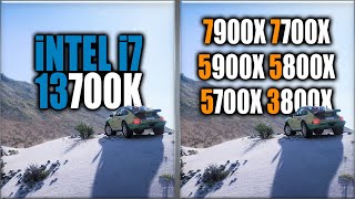 13700K vs 7900X vs 7700X vs 5900X vs 5800X vs 5700X vs 3800X Benchmarks  15 Tests [upl. by Fulbert]