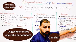 Oligosaccharides  Types of carbohydrates  class 11th  mdcat  in Urdu Hindi medium [upl. by Sekofski]