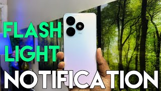 How To Enable Flash Light Notification In Tecno Spark 20C [upl. by Anitsenre]