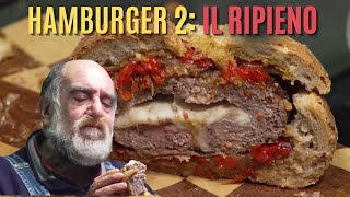 HAMBURGER GUANCIALATO RIPIENO DI BUFALA  Le ricette di Giorgione [upl. by Treblig]