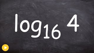 Evaluating Basic Logarithms Without a Calculator [upl. by Truman]