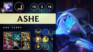 Ashe ADC vs Corki Triple Kill Dominating  EUW Challenger Patch 1421 [upl. by Etteuqaj]