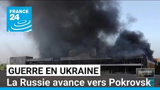 Guerre en Ukraine  la Russie se rapproche de la villeclé de Pokrovsk • FRANCE 24 [upl. by Salkin]