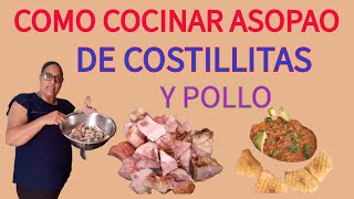 Asopao de Pollo con Costillitascocinandoenfamiliard [upl. by Renzo]