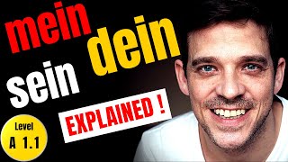 Mein Dein Sein │ Possessivartikel │ German Possessive Articles [upl. by Ellehcear]