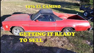 Fixing up the 76 El Camino getting it ready to sell Cheap easy fixes Flowmaster Dash cap [upl. by Orlando]