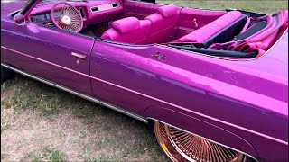 This Donk Pressure Rosemarry 20 1971 Impala Vert on 24” Rose Gold Daytons  Rick Ross Carshow 2024 [upl. by Nibbor]