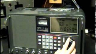 Grundig Sattellit 800 Shortwave Receiver Demo [upl. by Brawley]