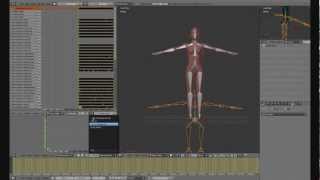 Blender  Copying rotations to a different armature [upl. by Griffith]