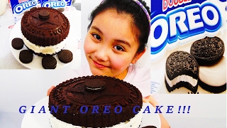 GIANT OREO CAKE Een super lekker oreo taart [upl. by Autrey261]