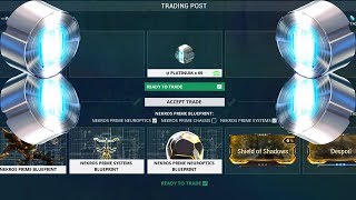 Road to 50k Plat  Warframe Trade Chat Pt1 [upl. by Naillij]