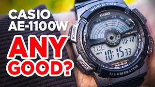 CASIO AE1100W 3264 Hands on Review  Is this an affordable Casio for World Travellers [upl. by Anirac141]