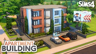 Building a Custom Apartment Building in The Sims 4  The Sims 4 Speed Build [upl. by Galina]