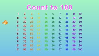 Count up to 100 Video  Numbers 1 to 100 in English  Skip Counting  Golden Kids Learning [upl. by Colas581]