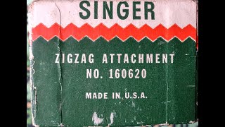 Singer ZigZag Attachment Part 160620 for Vintage Singer Machines [upl. by Rocky]