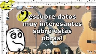 🎼Las 5 obras para guitarra acústica más difíciles jamás compuestas🎼 [upl. by Neelhtac510]