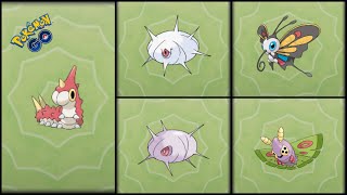 Pokemon Go Evolving Wurmple into Silcoon amp Beautifly and Cascoon amp Dustox [upl. by Atiuqiram]