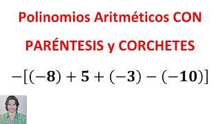 Polinomios aritméticos con PARÉNTESIS y CORCHETES operaciones combinadas de SUMA y RESTA [upl. by Nuy334]