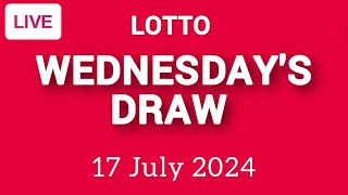 The National Lottery Lotto draw results from Wednesday 17 July 2024  Live [upl. by Ecenaj]