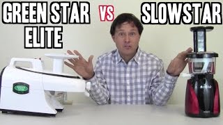 Green Star Elite GSE5000 vs Slowstar Cold Press Juicer Review [upl. by Cyrillus]