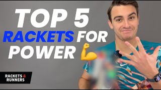 The Top 5 tennis rackets for POWER in 2023 💪💪  Rackets amp Runners [upl. by Gretta]