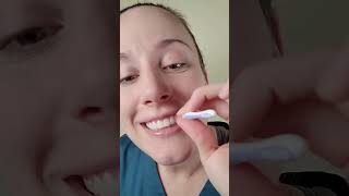 To use an interdental brush simply insert it between two teeth [upl. by Greenes]