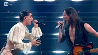 Maneskin ft Manuel Agnelli  Amandoti  Esibizione Sanremo 2021 [upl. by Linzy]