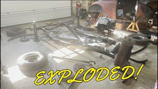 It EXPLODED Starting the chassis rebuild with the front suspension [upl. by Rawley]