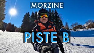 Ski France  Morzine  Piste B Blue Portes Du Soleil [upl. by Carena]