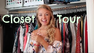 Closet Tour 2017 amp Space Saving TipsStorage [upl. by Fanechka]