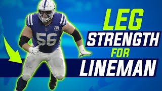 Top 4 Lower Body Strength Exercises For Football Lineman [upl. by Llenil973]