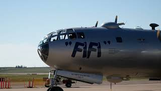 Boeing B29 Superfortress quotFIFIquot Takeoff and Landing [upl. by Brindle]