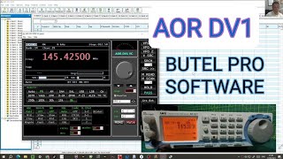 AOR DV1 SCANNER  DSTAR  DMR  FUSION HF  BUTEL PRO SOFTWARE [upl. by Ised330]