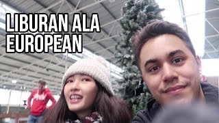 Ice Skating in Holland  European Asian Couple [upl. by Ike726]