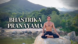 Powerful 5 Minute Pranayama Routine I Bhastrika I 3 Rounds [upl. by Aehsa]