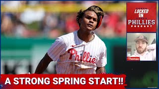 Which Players Shined In The Philadelphia Phillies First Spring Training Games [upl. by Sibyl]