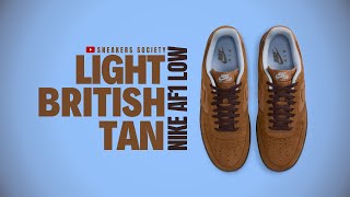 LIGHT BRITISH TAN 2024 Nike Air Force 1 Low  DETAILED LOOK  PRICE [upl. by Medora469]