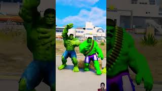 Real Hulk vs fake Hulk hulk spiderman shorts gta5 funny [upl. by Cupo652]