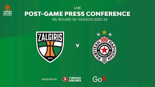 Žalgiris  Partizan  Press Conference  EuroLeague 202324 Round 14 [upl. by Jarietta]