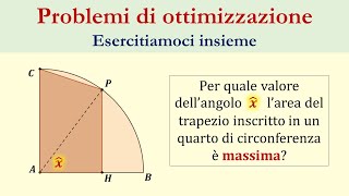 Ottimizzazione  Problema 5  Trigonometria [upl. by Anirtac26]