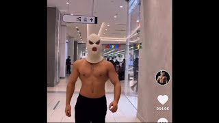 Hilarious Russian Bodybuilder In Public X2 The White Masked Maverick TikTok grigorykulak [upl. by Tai332]